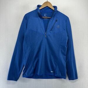 Salomon Half Zip Pullover Men's medium Blue Advanced Skin Performance Training